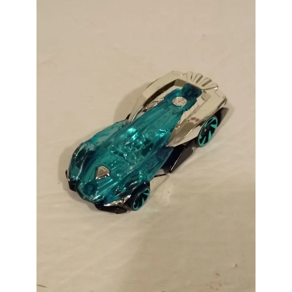 Hot Wheels Marvel Character Cars Vision Die-Cast Toy Car Teal Chrome 1:64 Scale
